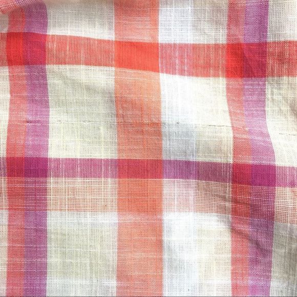 Bobeaux Plaid Peplum Bell Sleeve Shirt Tunic L - Picture 3 of 10